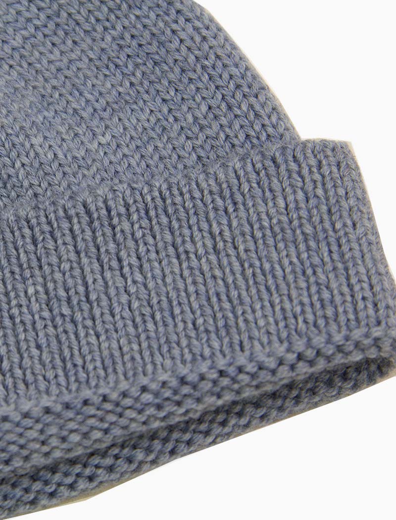 KK Signature Fine Rib Fisherman Beanie Light Blue – Loyal We Trust