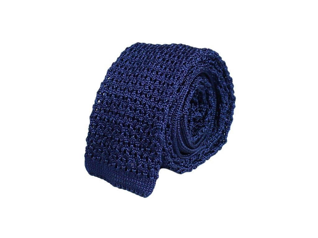 SOLID SUPERIOR SILK JACQUARD KNITTED TIE - 40 Colori