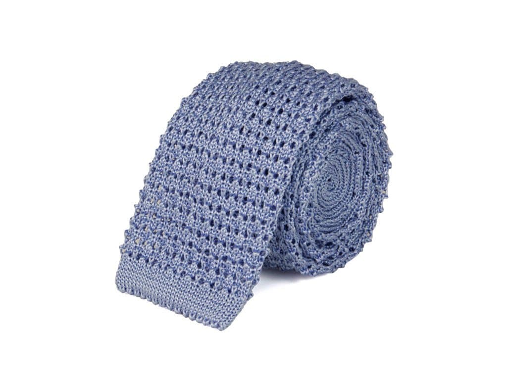 SOLID SUPERIOR SILK JACQUARD KNITTED TIE - 40 Colori