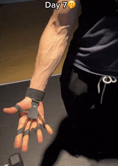 The Gripster Grip Strengthener vein popper Forearm finger exerciser