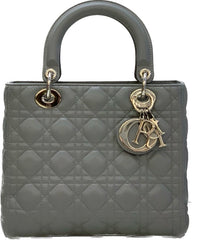 Grey lady Dior handbag