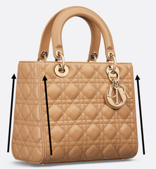 brand new lady dior with immaculate structure