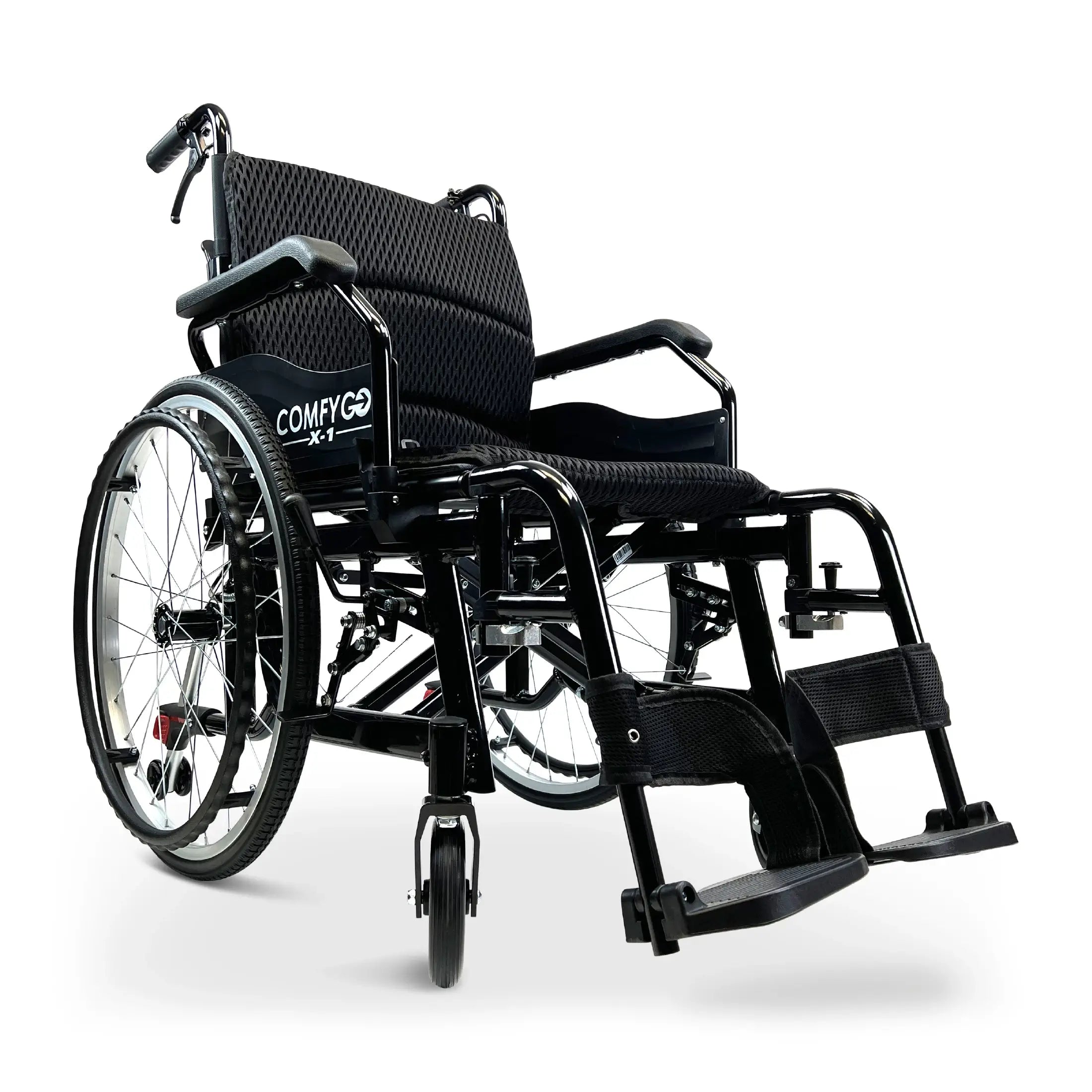 X-1 ComfyGO Lightweight Manual Wheelchair with Quick-Detach Wheels