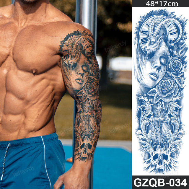 Poseidon Leg Sleeve by Terry Ribera  Remington Tattoo Parlor