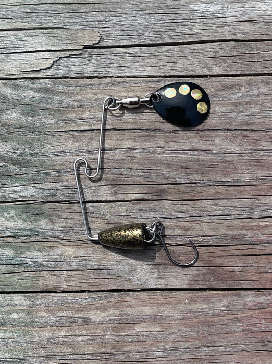 Blazin' Bluegill” Spell Slinger Spinner – Trout Wizard Lure Company