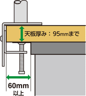 モニターアーム鉄腕 ロングアーム 1画面用 [TETSUWAN-02