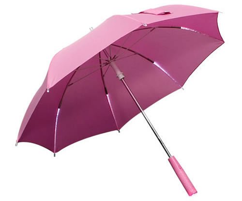 レインボーフラッシュ LED傘 子供用 ピンク 【光る傘 