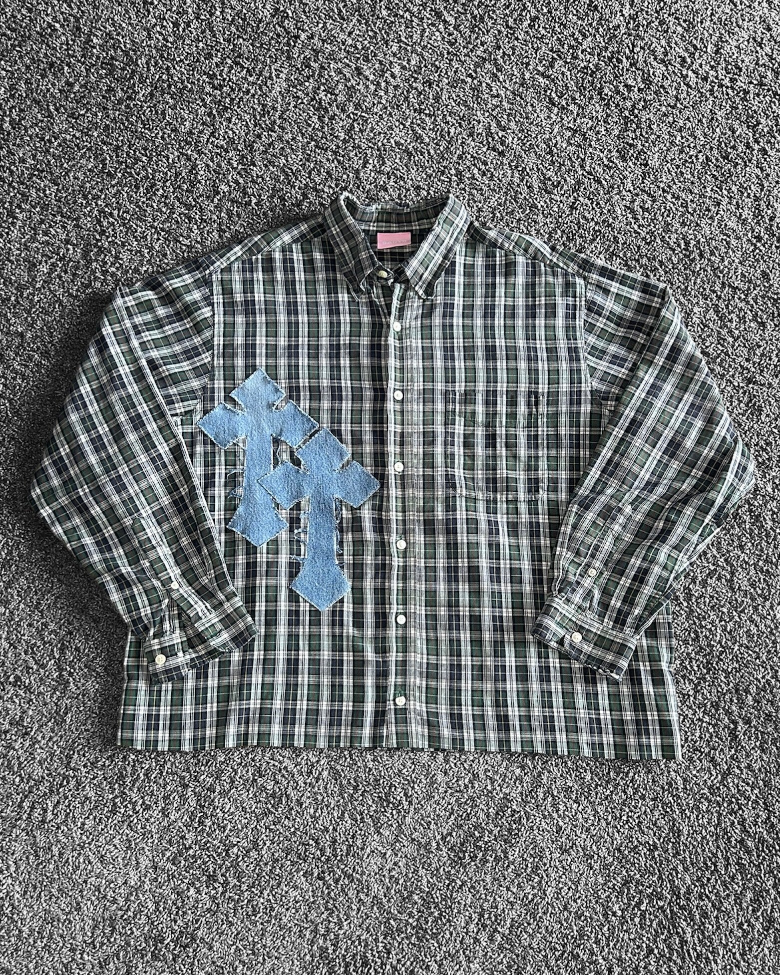 Cross Button Up