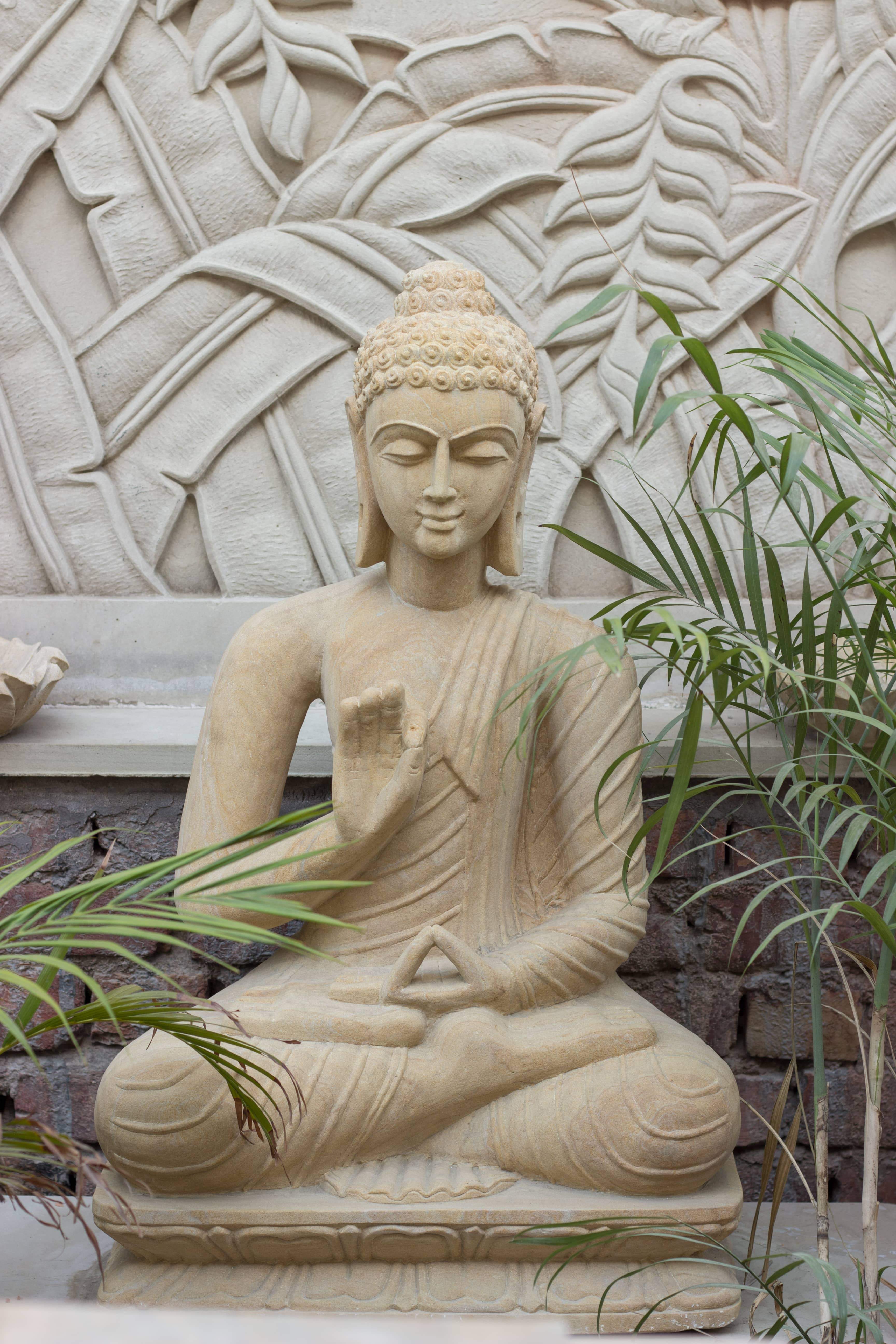 Stone Buddha Statue YesNo In   Stone Buddha Statue 13573968003137 