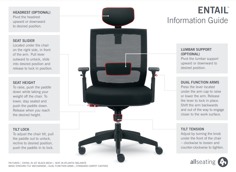 Entail Office Chair User Guide