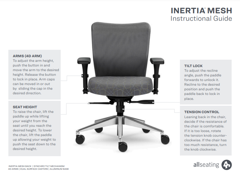 Intertia Office Chair User Guide