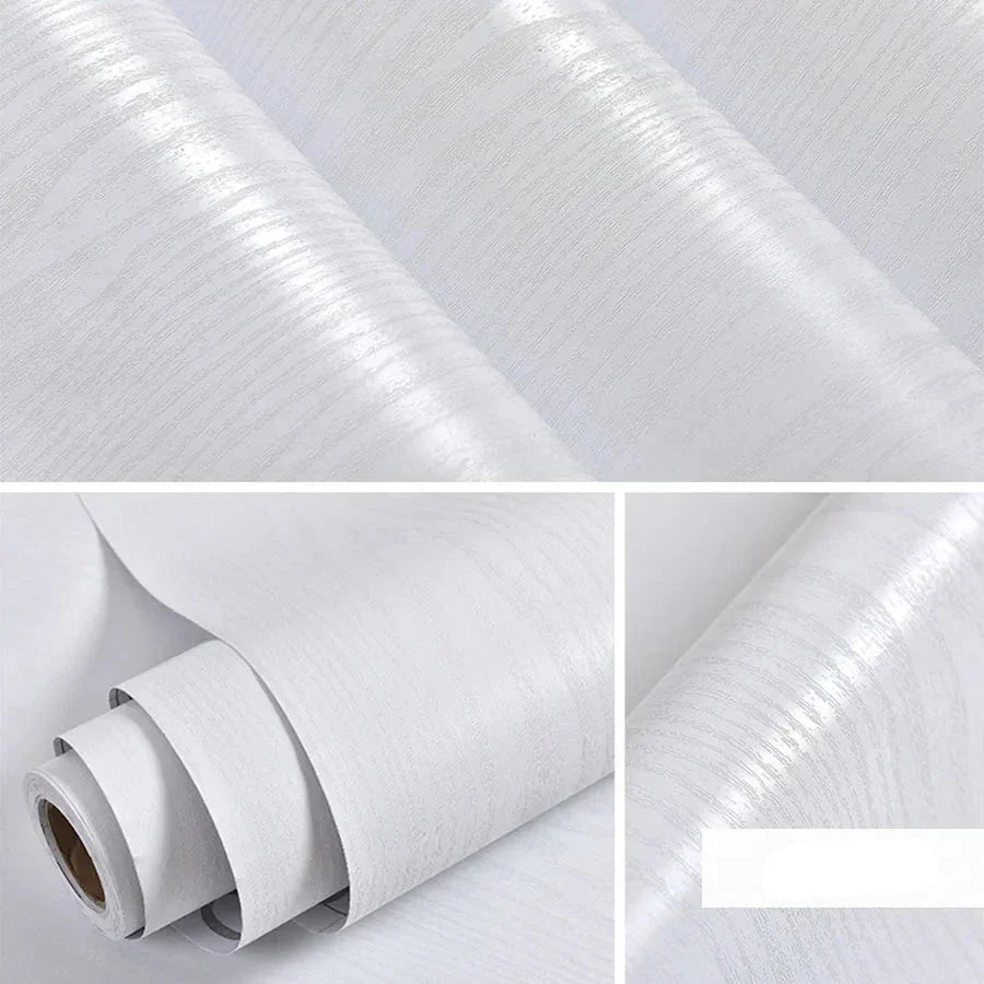 Papier Peint Adhésif Imperméable RenovStyle blanc