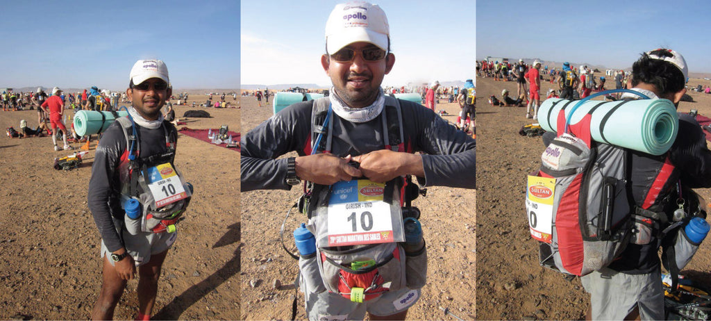 Girish Mallya at Marathon des sables