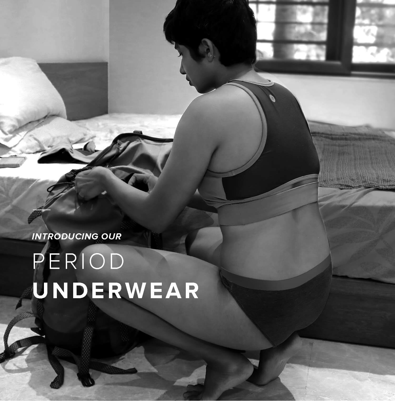 SOOTOP Women's Large Textile Underwear Pocket For Menstruation