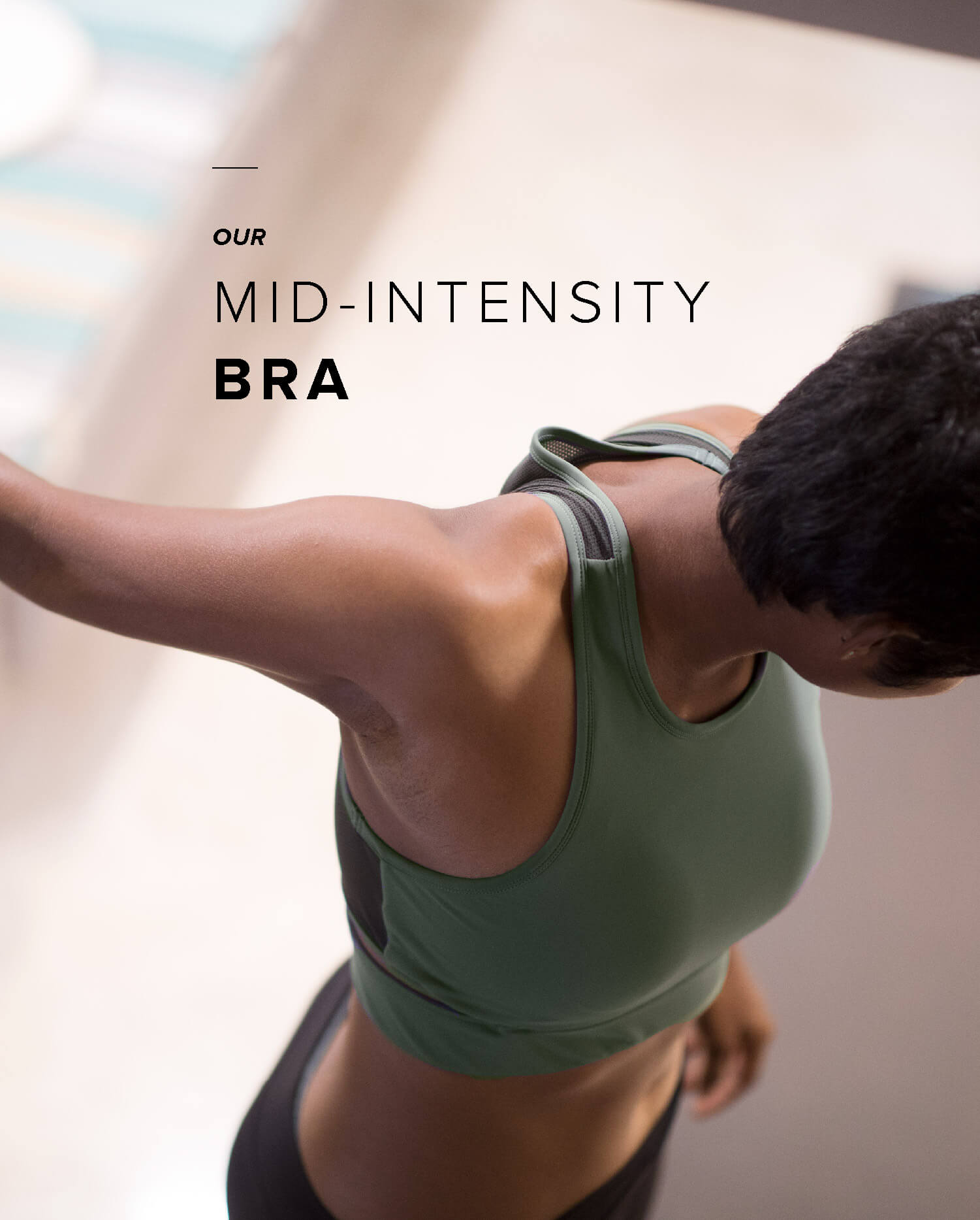 Women's: Mid-Intensity Bra – Athlos Activewear