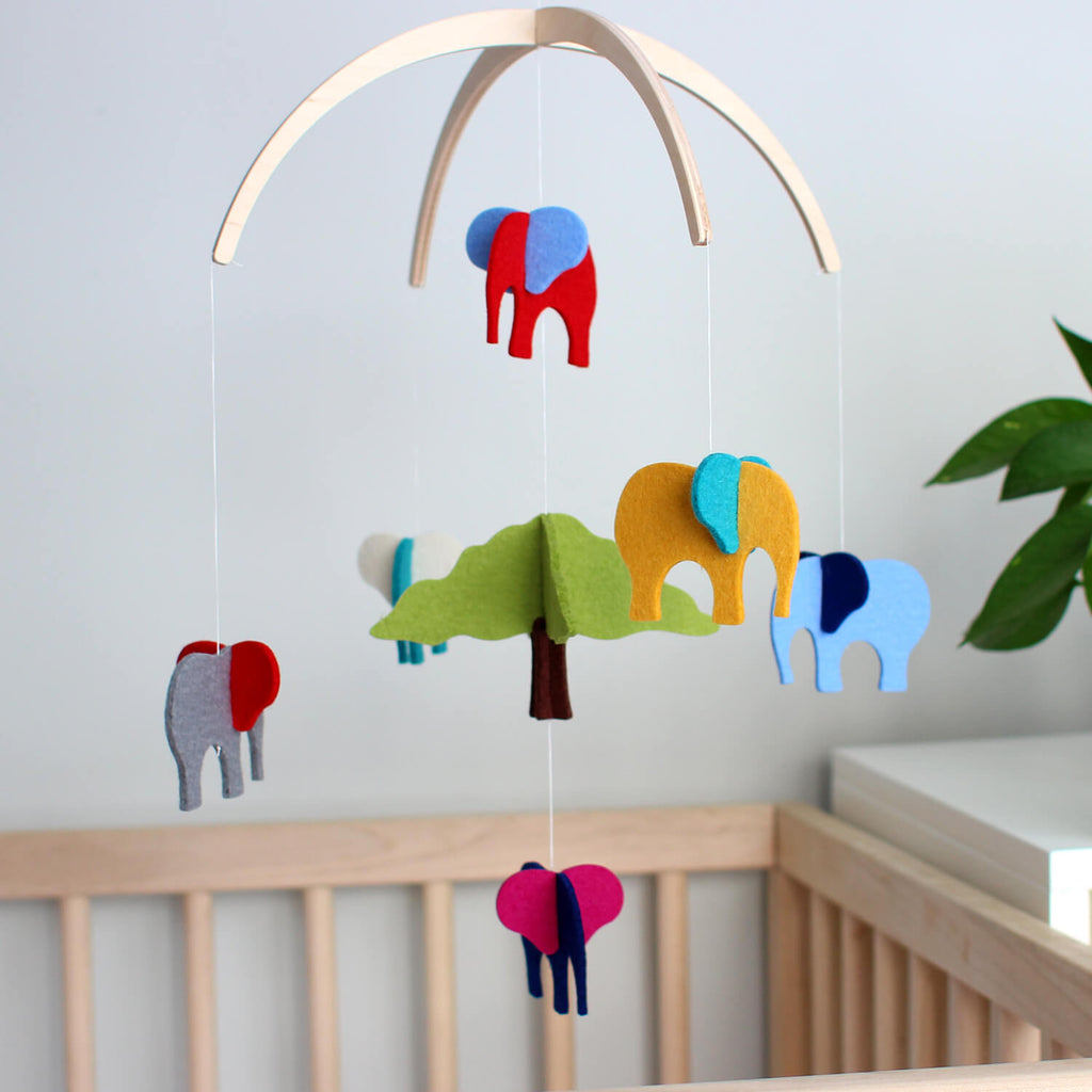 elephant baby mobile