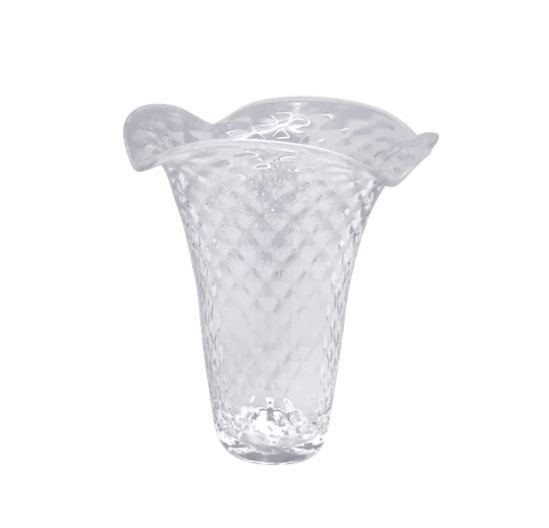 Mariposa Clear Pineapple Textured Bud Vase