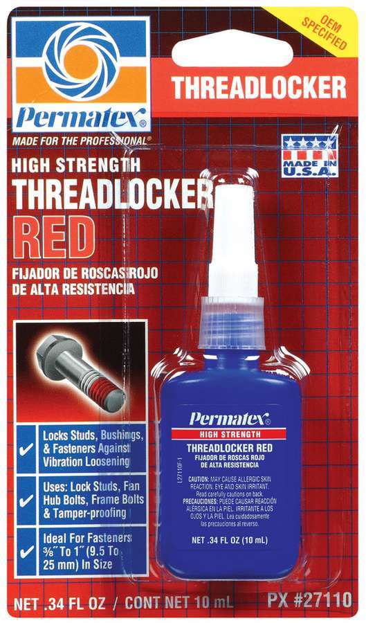 Loctite 277 Red Large Threads Threadlocker Bottle 36 ml