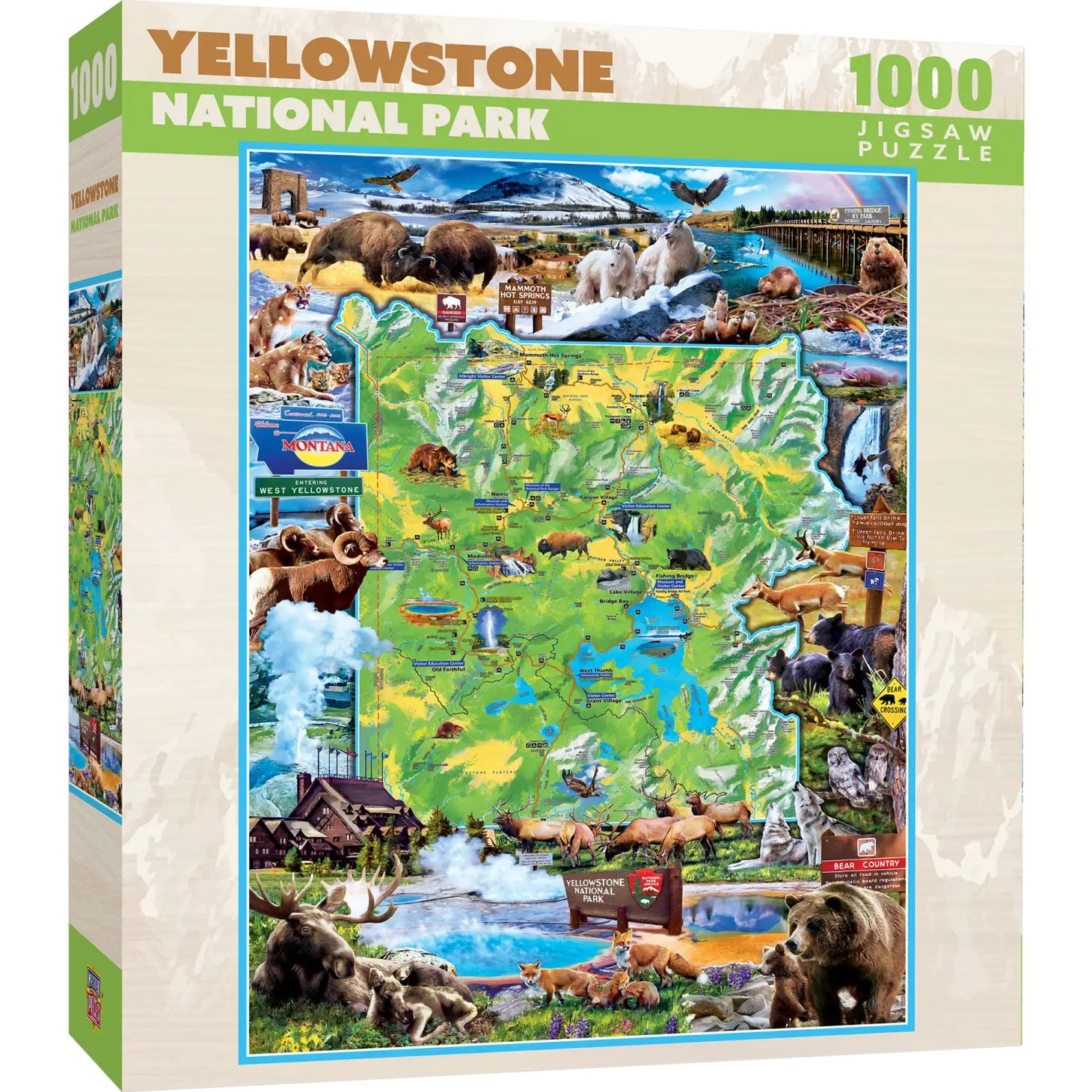 National Parks - Yellowstone 1000 Piece Jigsaw Puzzle