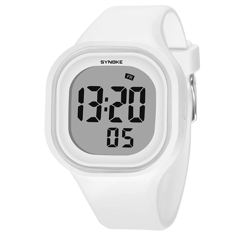 Kids Over 12 Years Old Digital Watch Waterproof Students Wristwatch