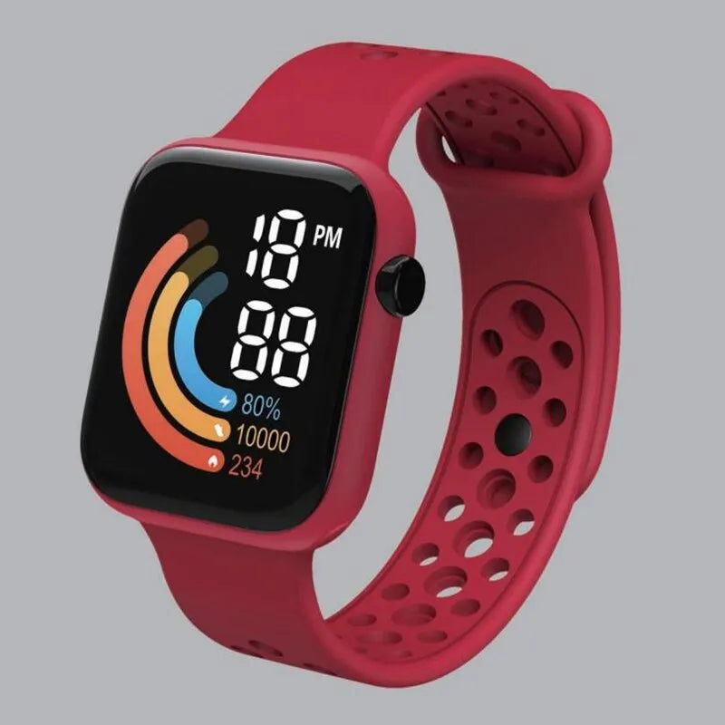 Kids LED Digital Sports Waterproof Silicone Watch