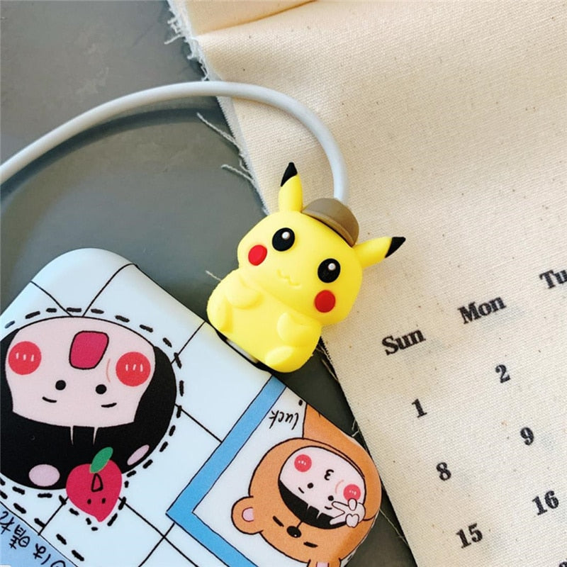 Pokemon Data Cable Protective Sleeve for Phone Pikachu Toy USB Charger –  Found Something Cool