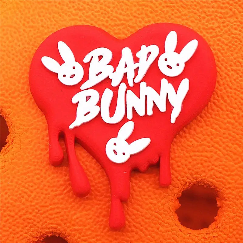 Cartoon Bad Bunny Heart-Shaped Croc Charms – crocs-charms-shop