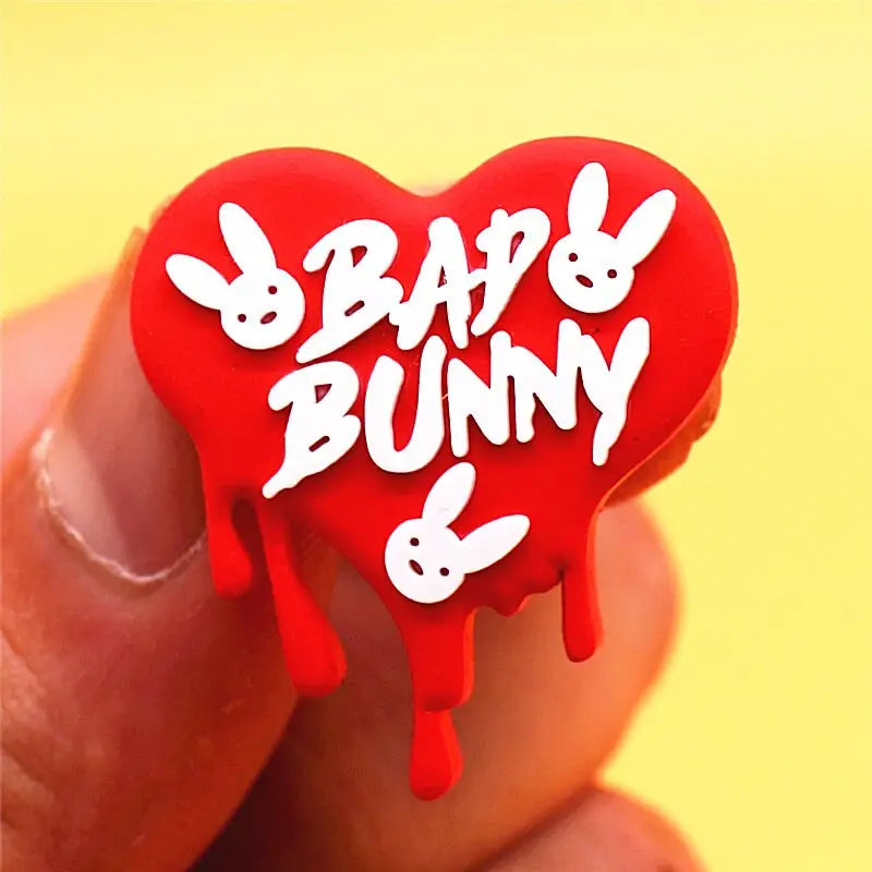 Cartoon Bad Bunny Heart-Shaped Croc Charms – crocs-charms-shop