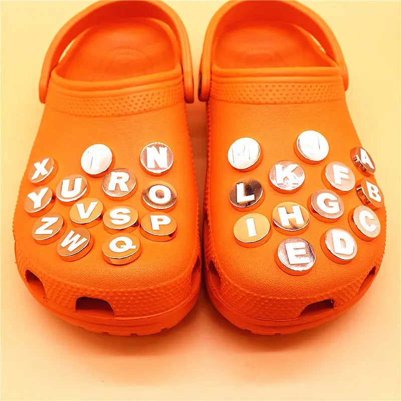 Orange Letter Croc Charms – Rockin Crocin Croc Charms