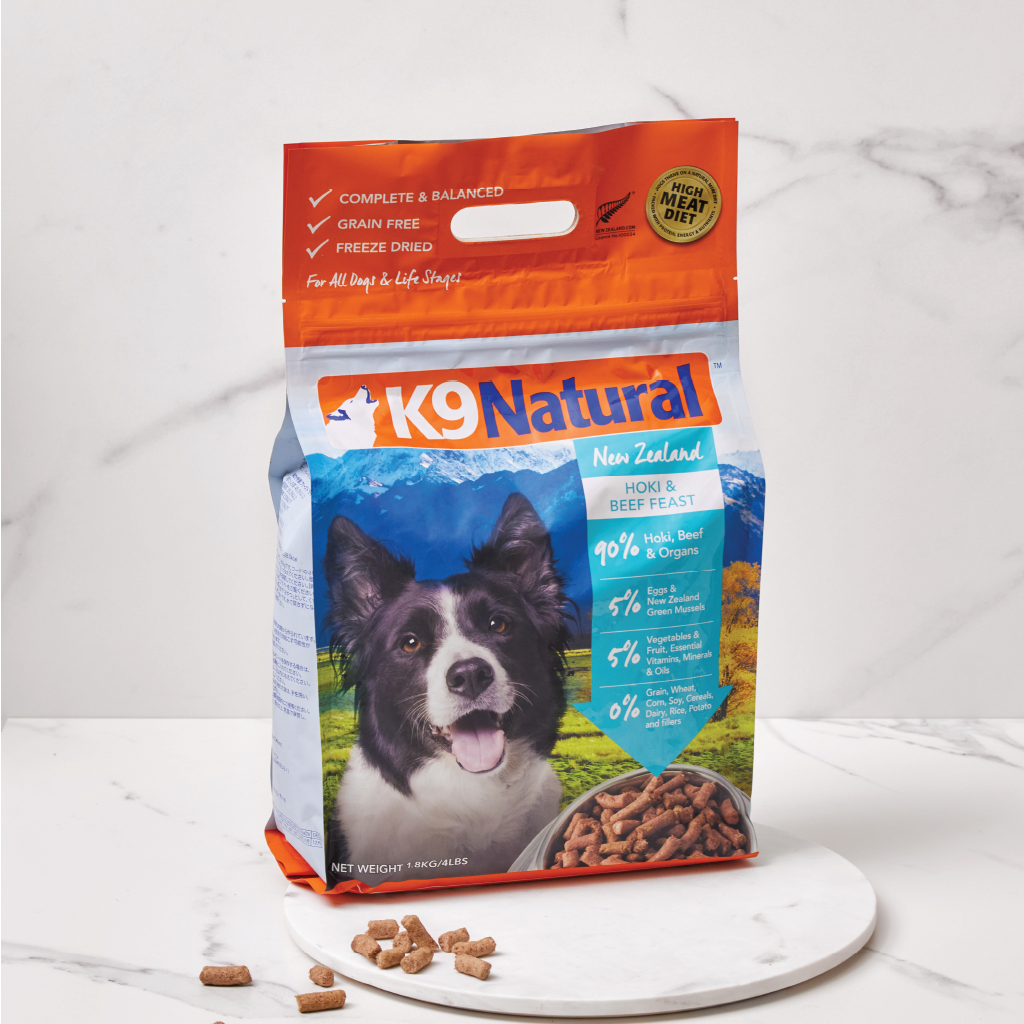 くらしを楽しむアイテム K9Natural ホキビーフフィースト 1.8kg