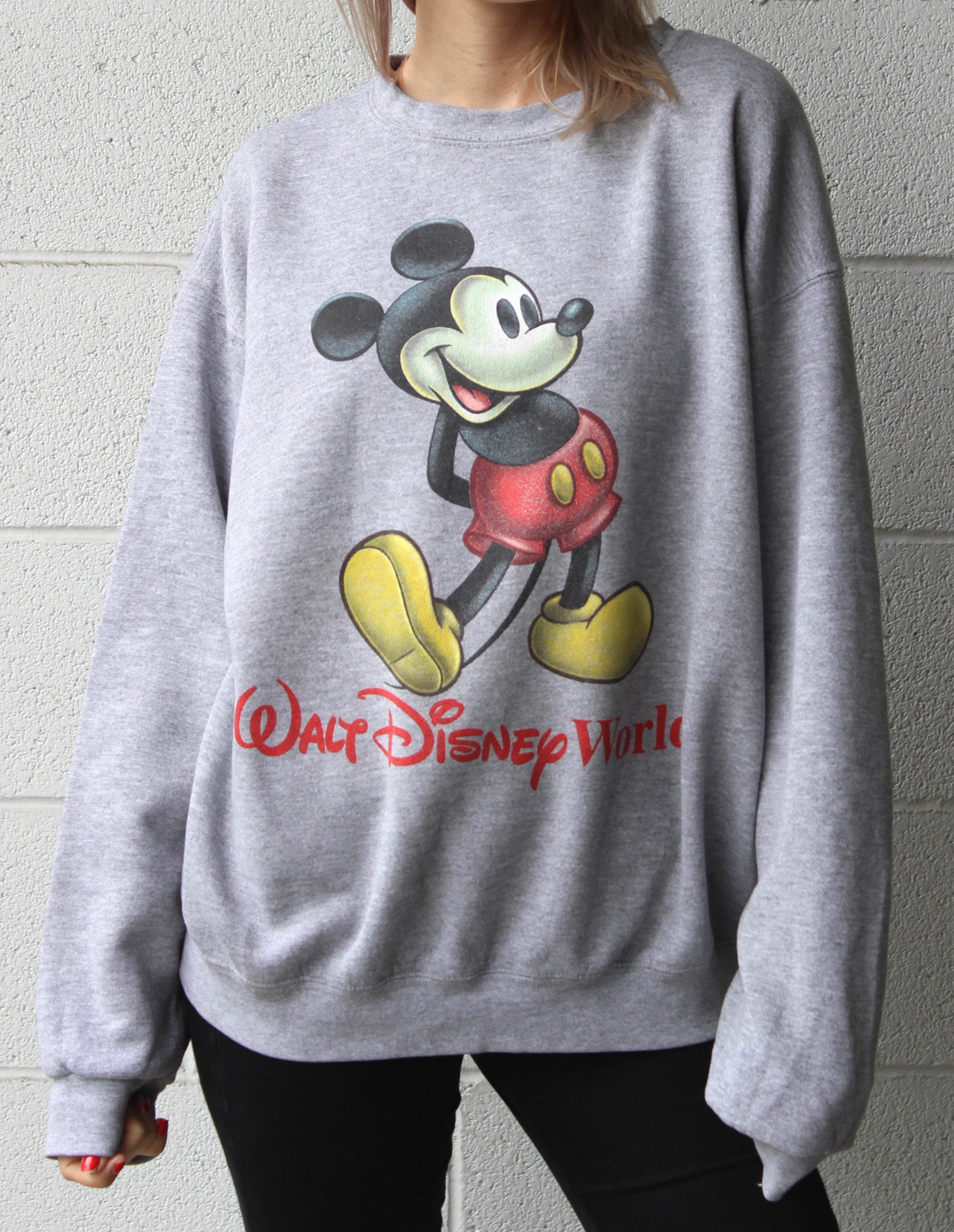 walt disney world grey sweatshirt