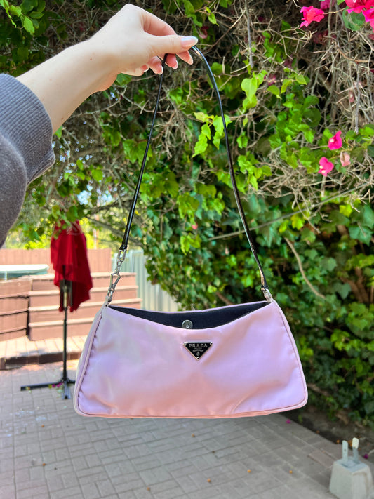 Prada Bright Pink Nylon Tessuto Tote Bag