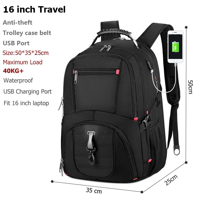 New Swiss-Multifunctional Bags Durable 17 Inch Laptop Backpack, Travel Bag,College Bookbag,Usb Charging Port,Water Resistant - Image 9