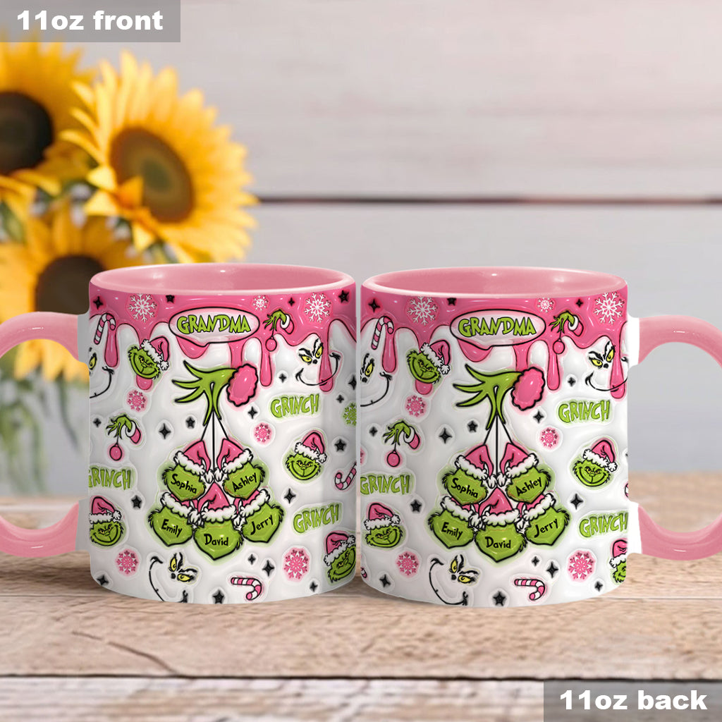 Green Mama/ Nana... - Personalized Stole Christmas Accent Mug