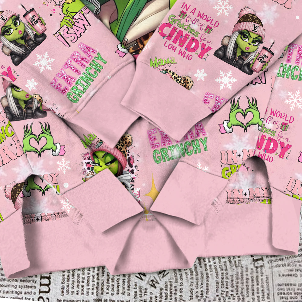 Pinky - Personalized Stole Christmas Split Hem Sweatshirt