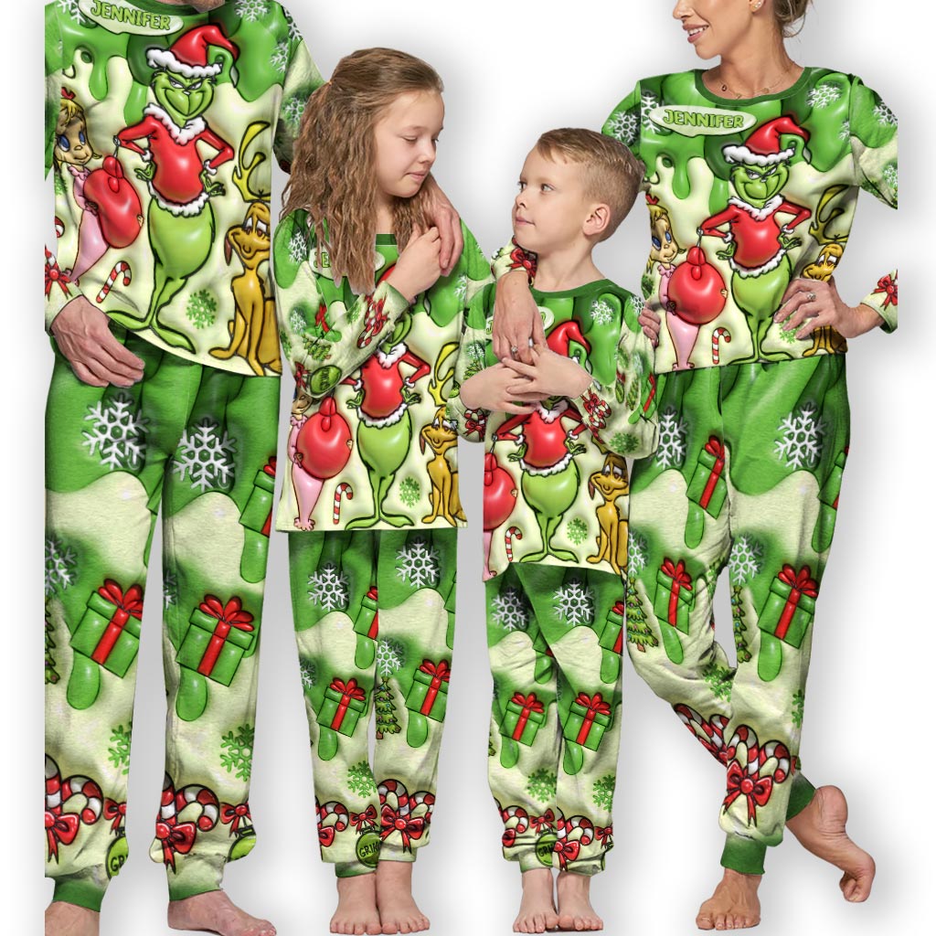 Merry Christmas - Personalized Stole Christmas Pajamas Set