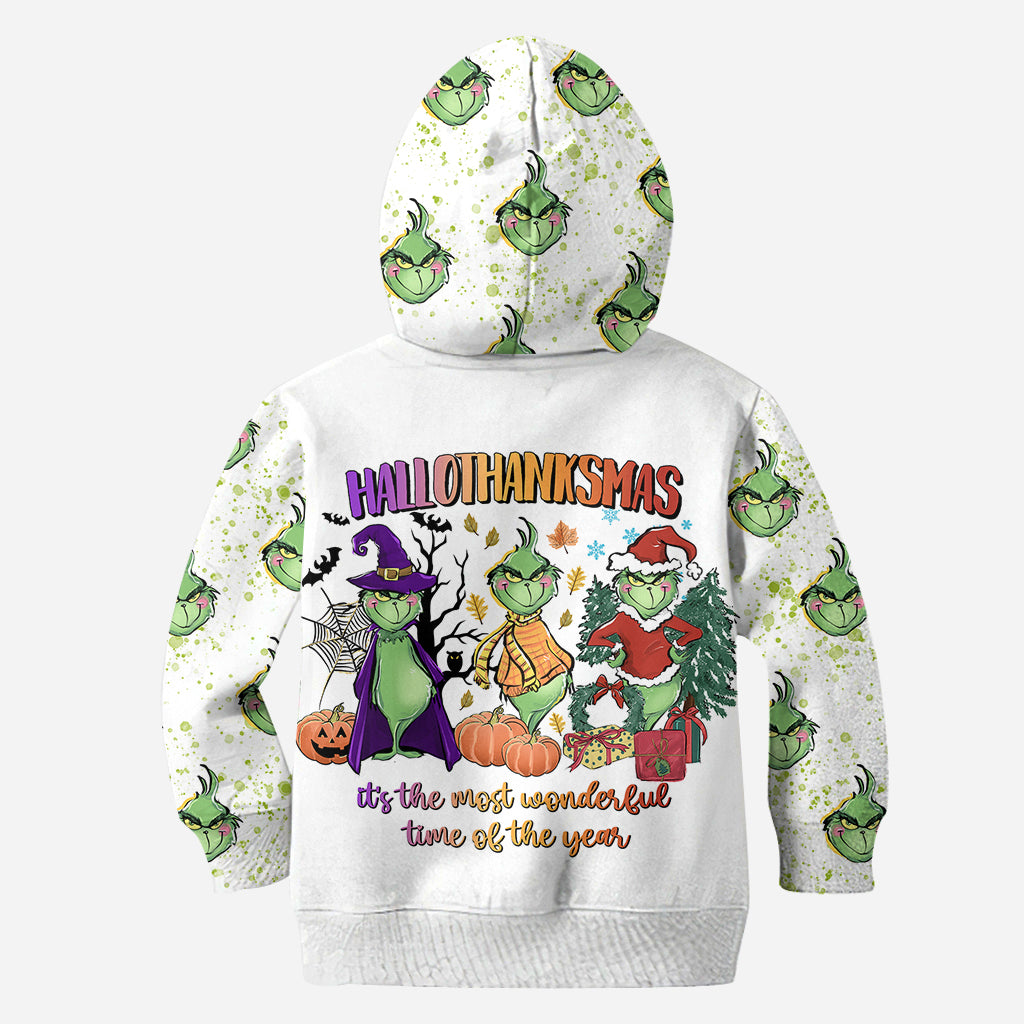 Happy Hallothanksmas - Personalized Stole Christmas Hoodie and Leggings