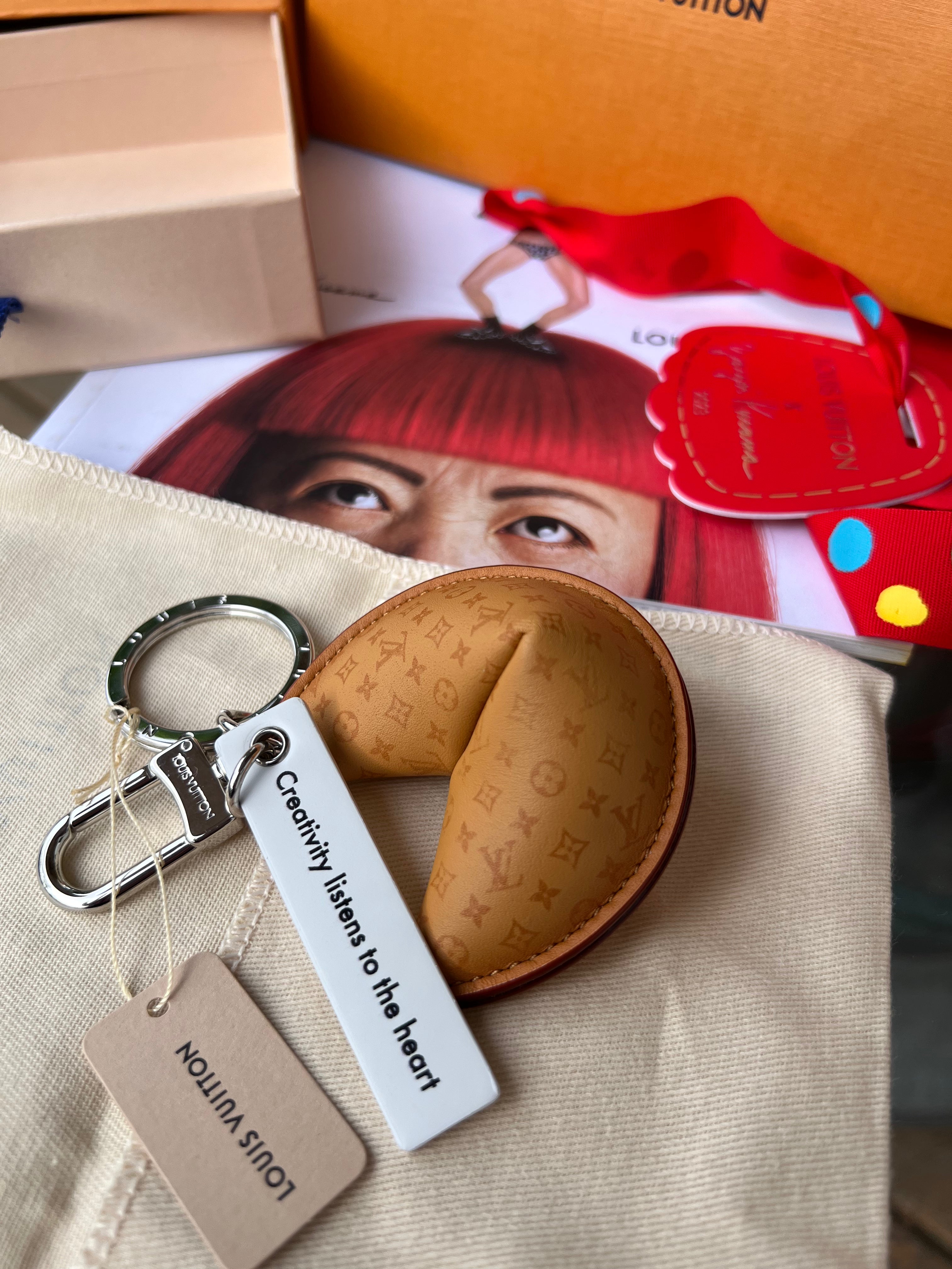 Louis Vuitton Fortune Cookie Bag Charm / Key Chain