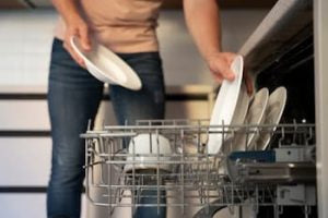 clean dishwasher parts