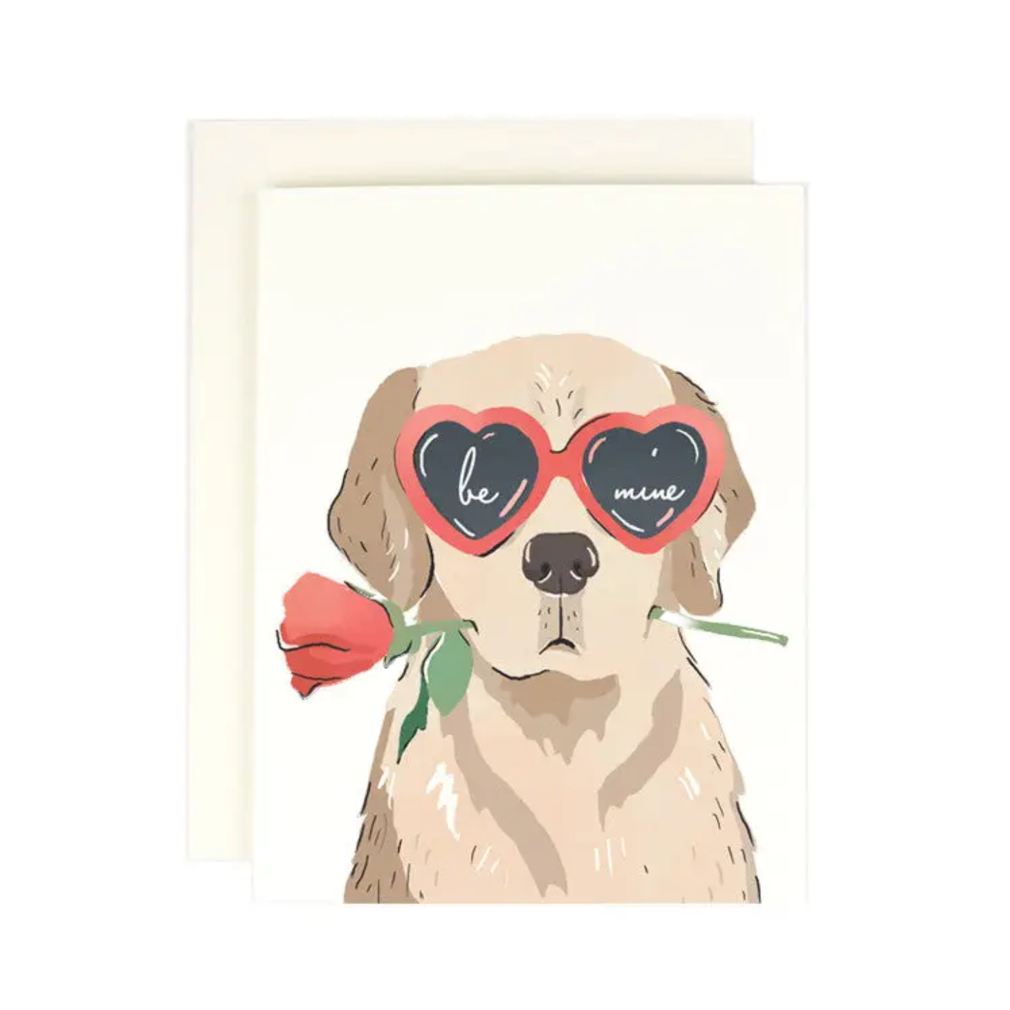 Heart Eyes Dog Card