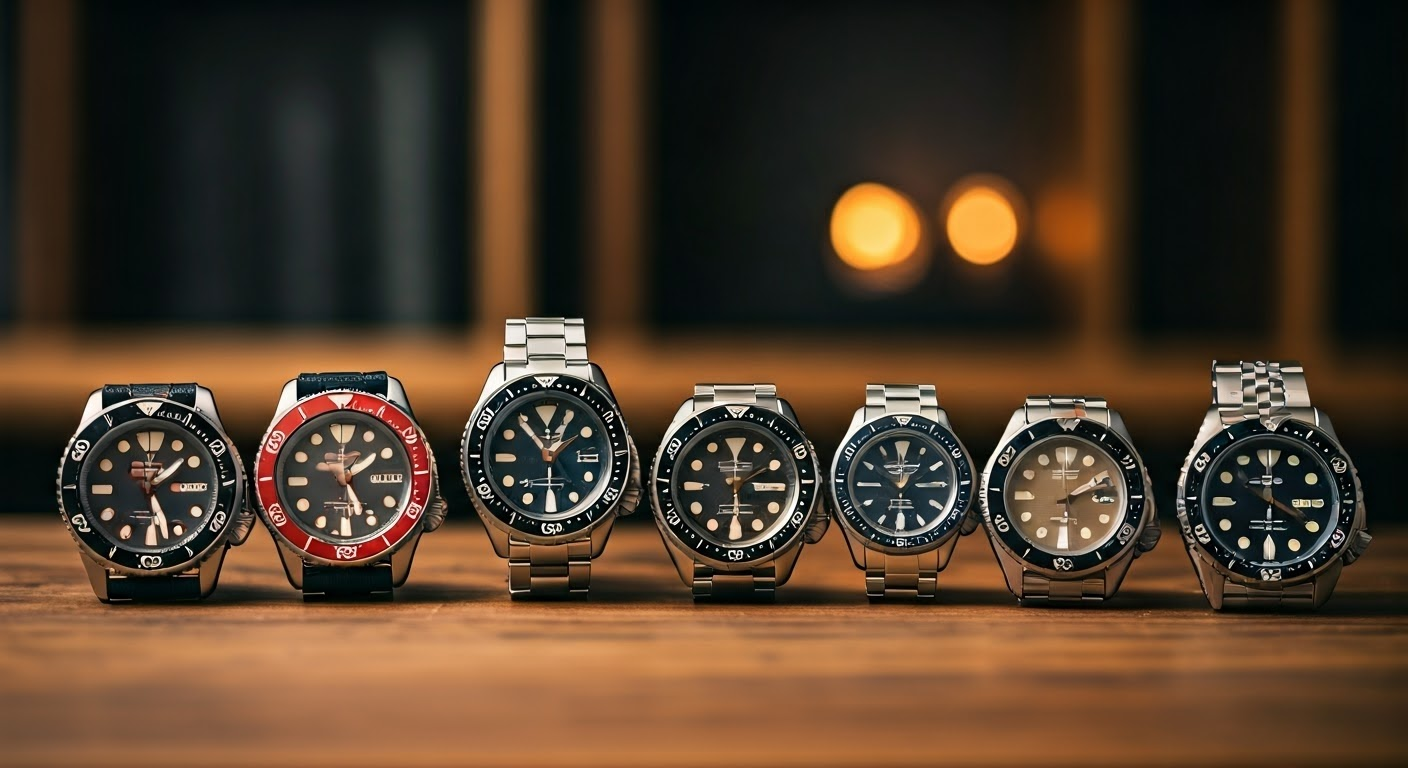 Collection of unique Seiko watch mods