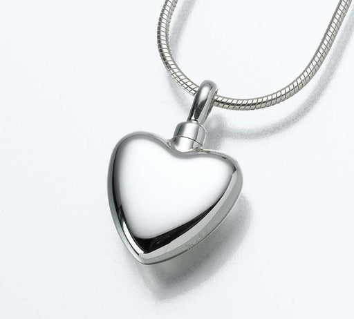 white gold locket for ashes