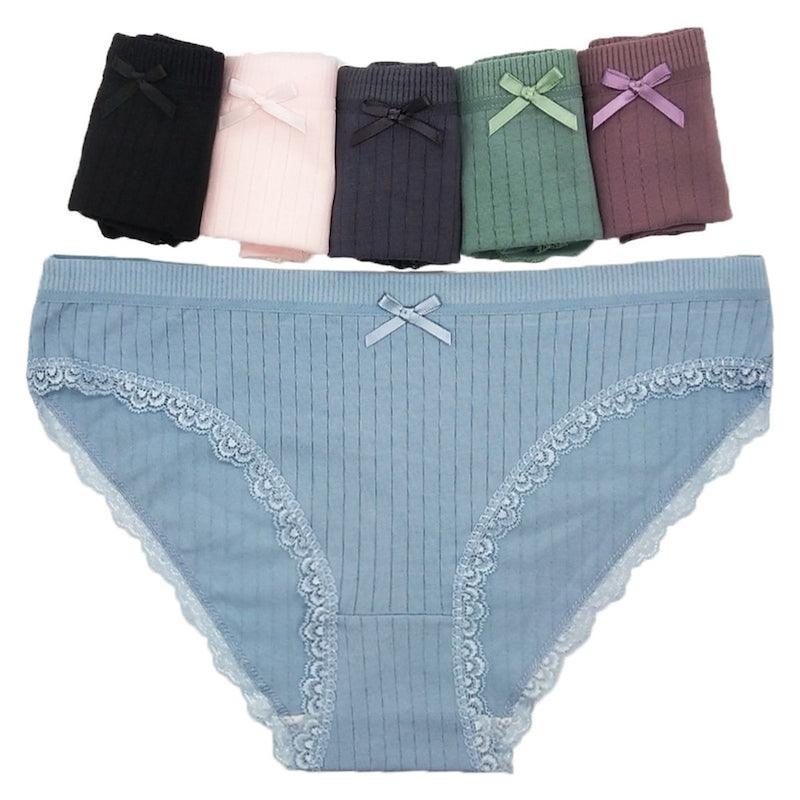 6 Pieces Solid Cotton Underwear - Comfy Women Underwear product image