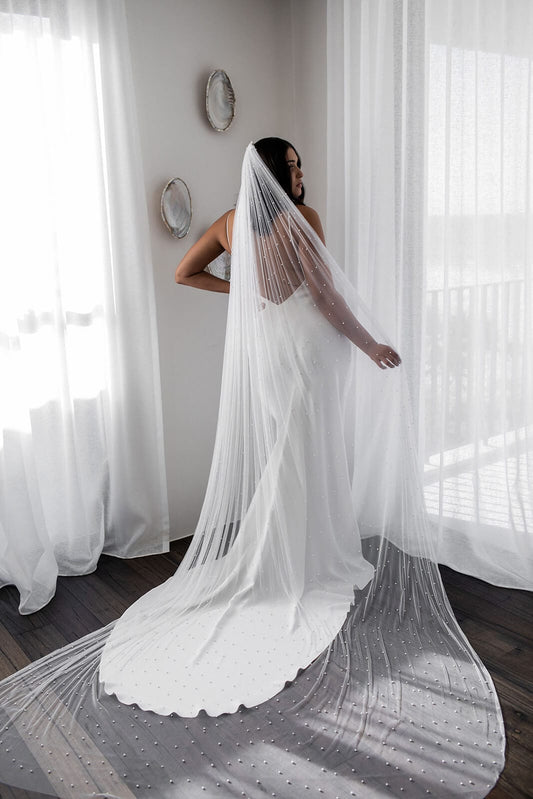 Pearl Bow Bridal Veil – GetAVeil