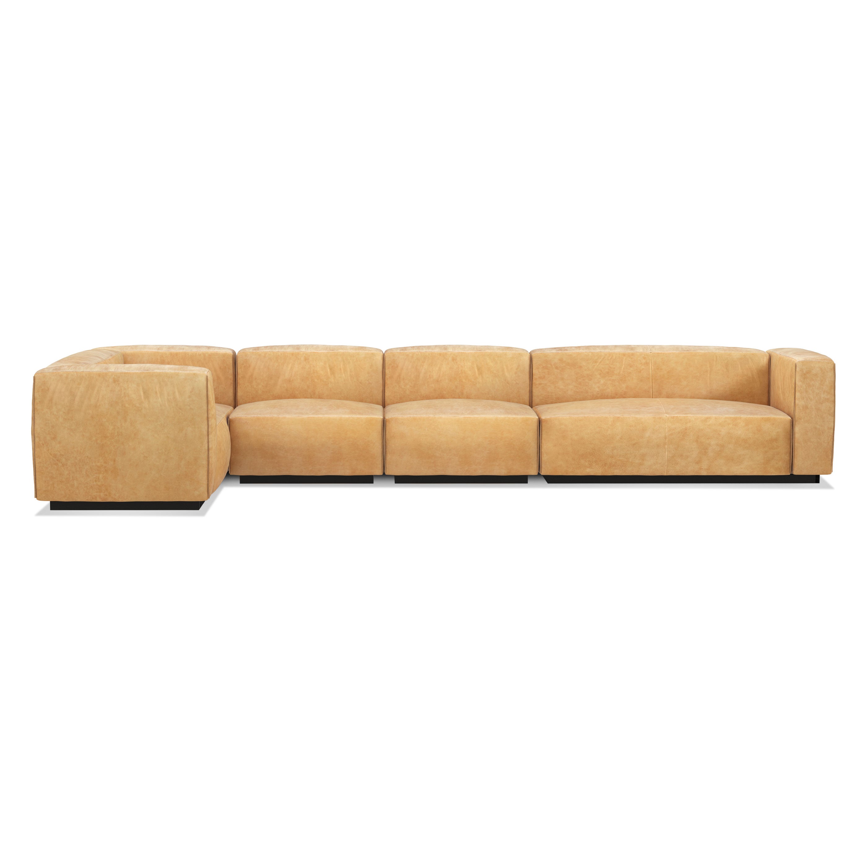 Big leather sectional sofa