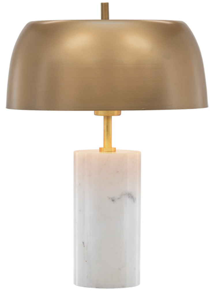 Table Lamp - White Marble Gold – hutch | Omaha, NE