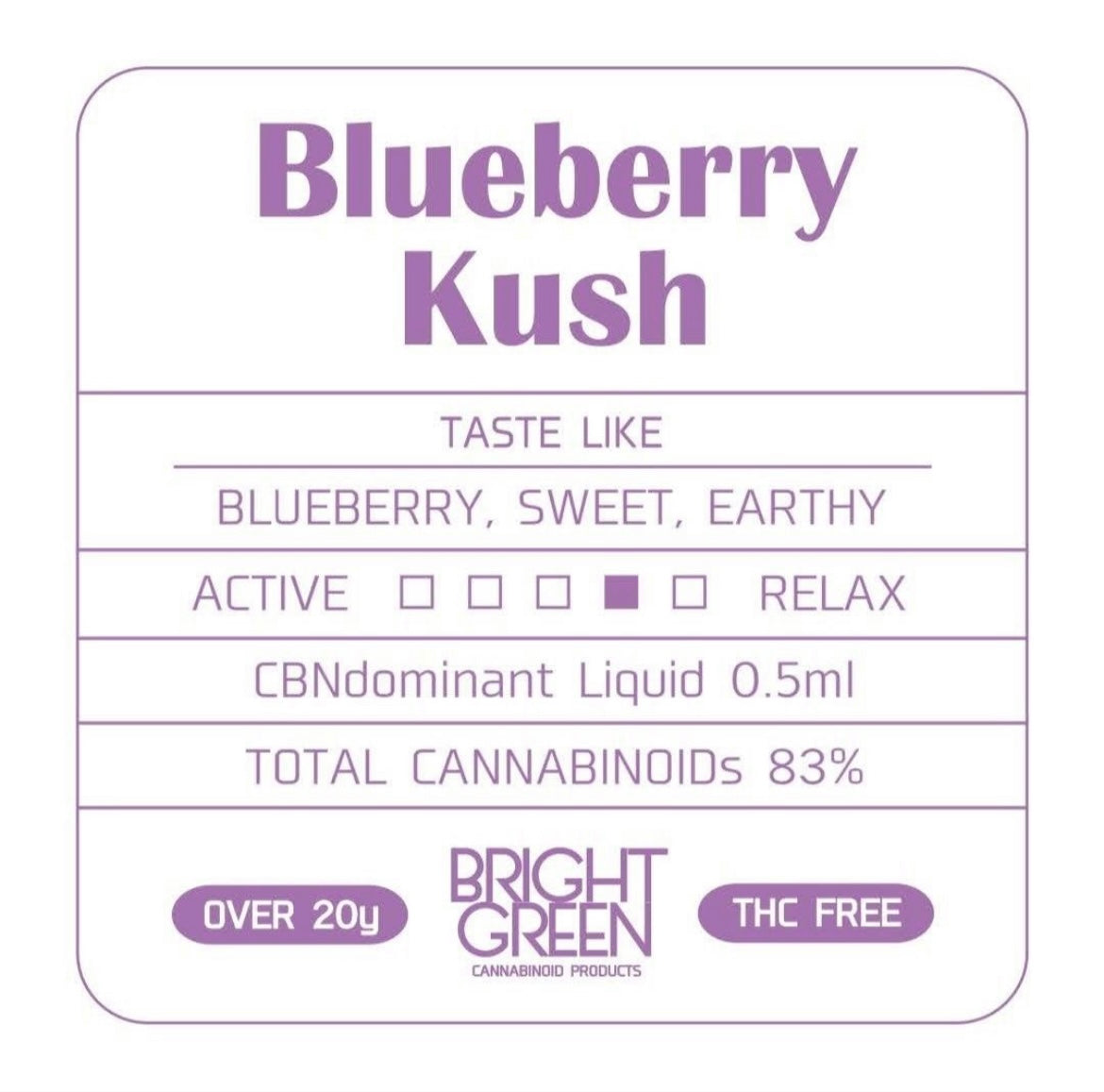 爆買い！ 高濃度 リキッドOGKUSH+BlueBerry CBN+CBG リラクゼーション