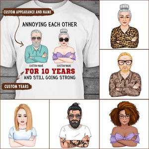 Annoying Each Other - Personalized T-Shirt and Hoodie - Matching Shirts for Couples, Husband and Wife - Valentine's Day, Anniversary Gift - KenziCustom
