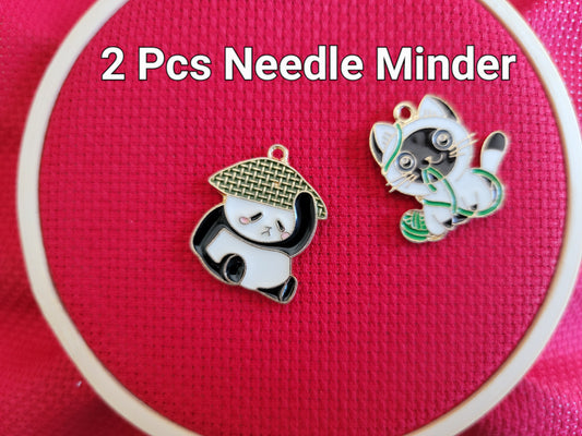 Panda Piggy Shiba Inu (3 Pieces) Needle Minder Magnetic Needle Keeper for Cross  Stitch Embroidery Sewing Needle and Pin Holders