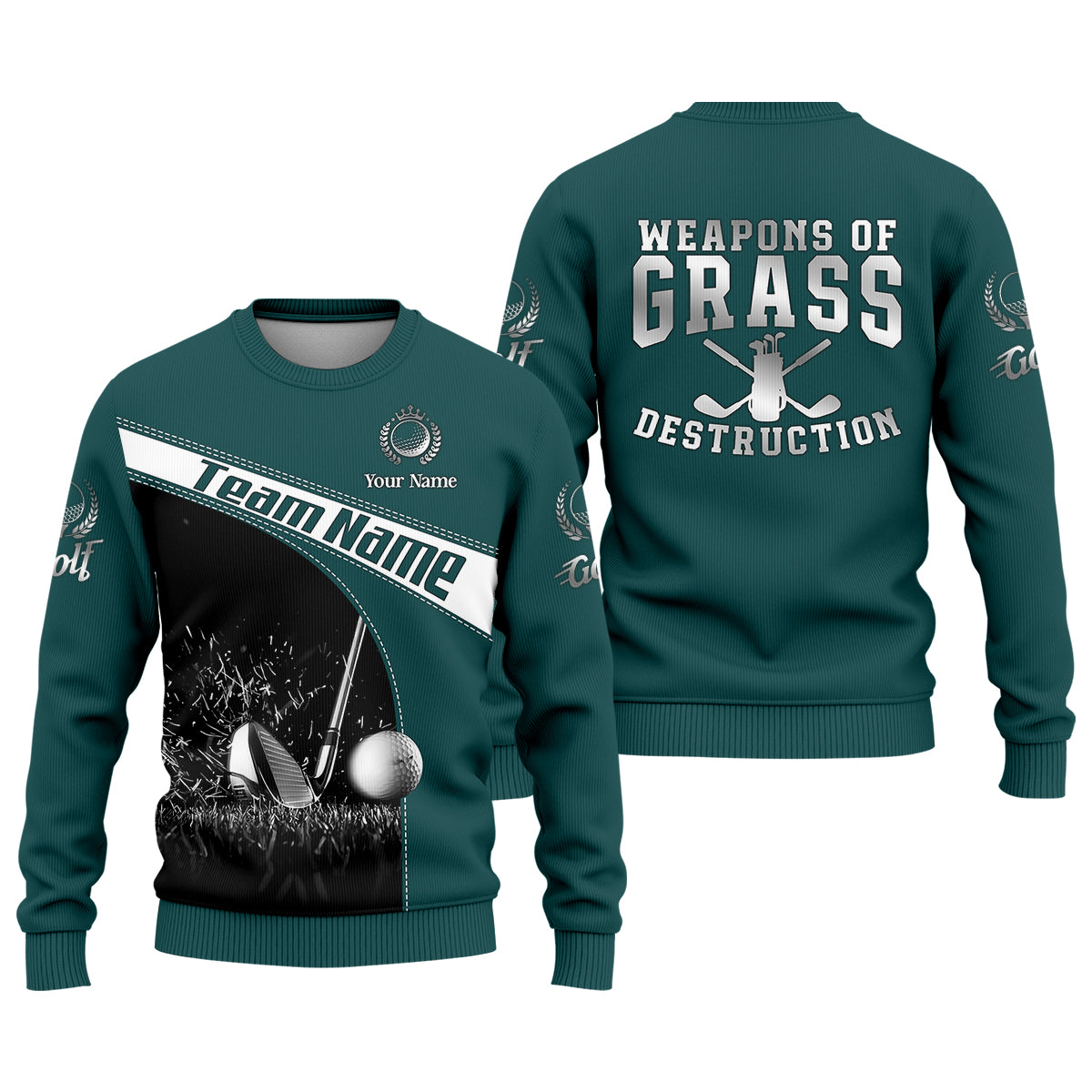 Weapons Of Grass Destruction Custom Men's Golf Polo Shirt, Funny Golf Shirt, Dad Golf Gift - Image 5